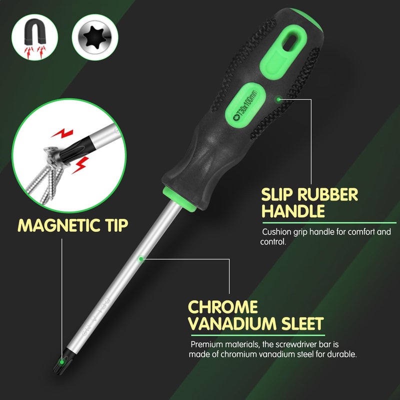 GURADESIGN 7PCS Magnetic Torx Screwdriver Set T8 to T30 Star Screwdrivers (7PCS TORX SCREWDRIVER) - Image 2